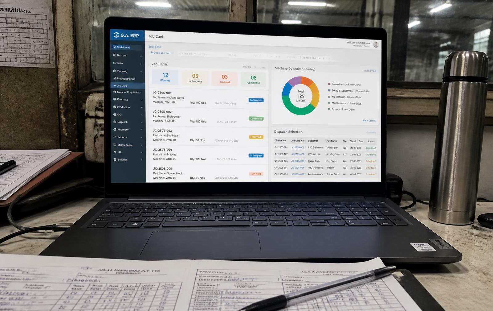 Meridian ERP — Manufacturing • ERP • React • Enterprise